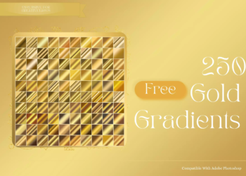 Explore 250 Gold Gradient Photoshop Free Download