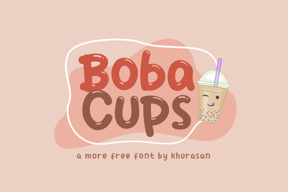 Boba Cups Display Font
