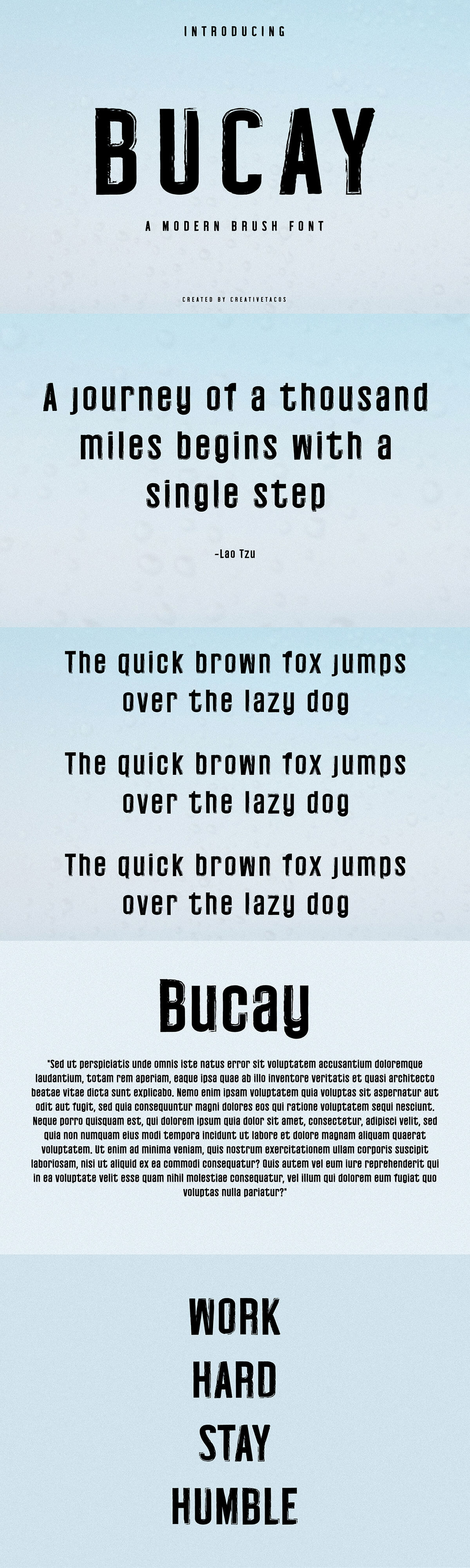 Bucay Brush Font