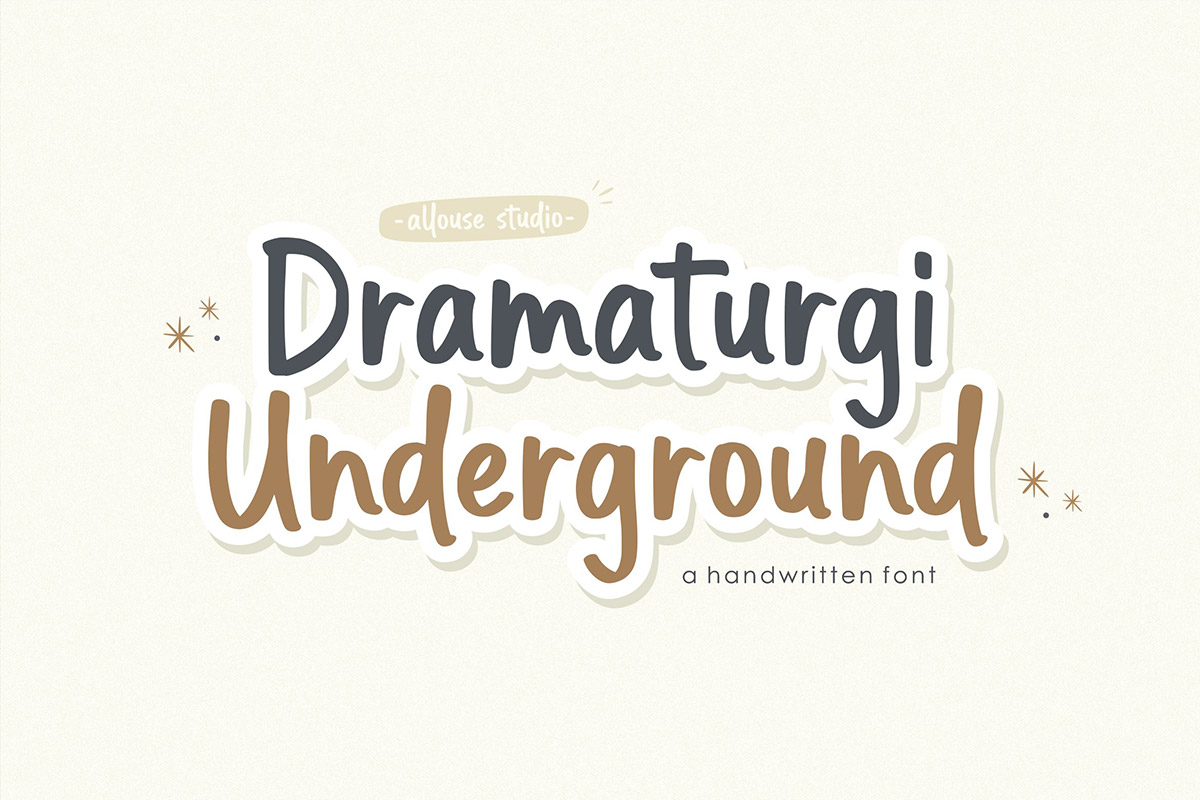 Dramaturgi Underground Handwritten Font