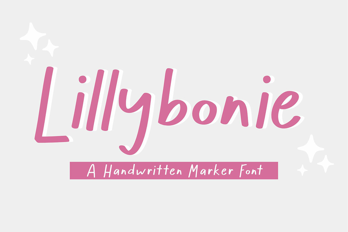 Lillybonie Marker Font