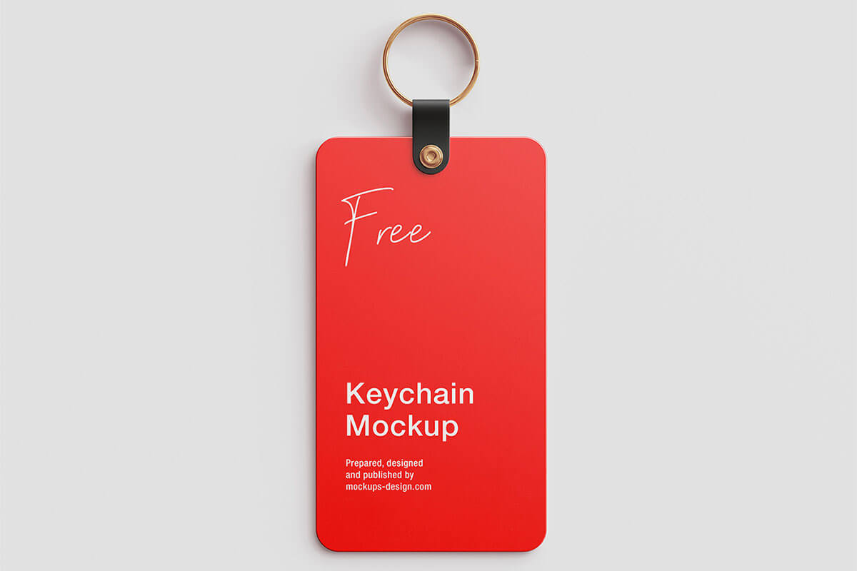 Plastic Keychain Mockup P2