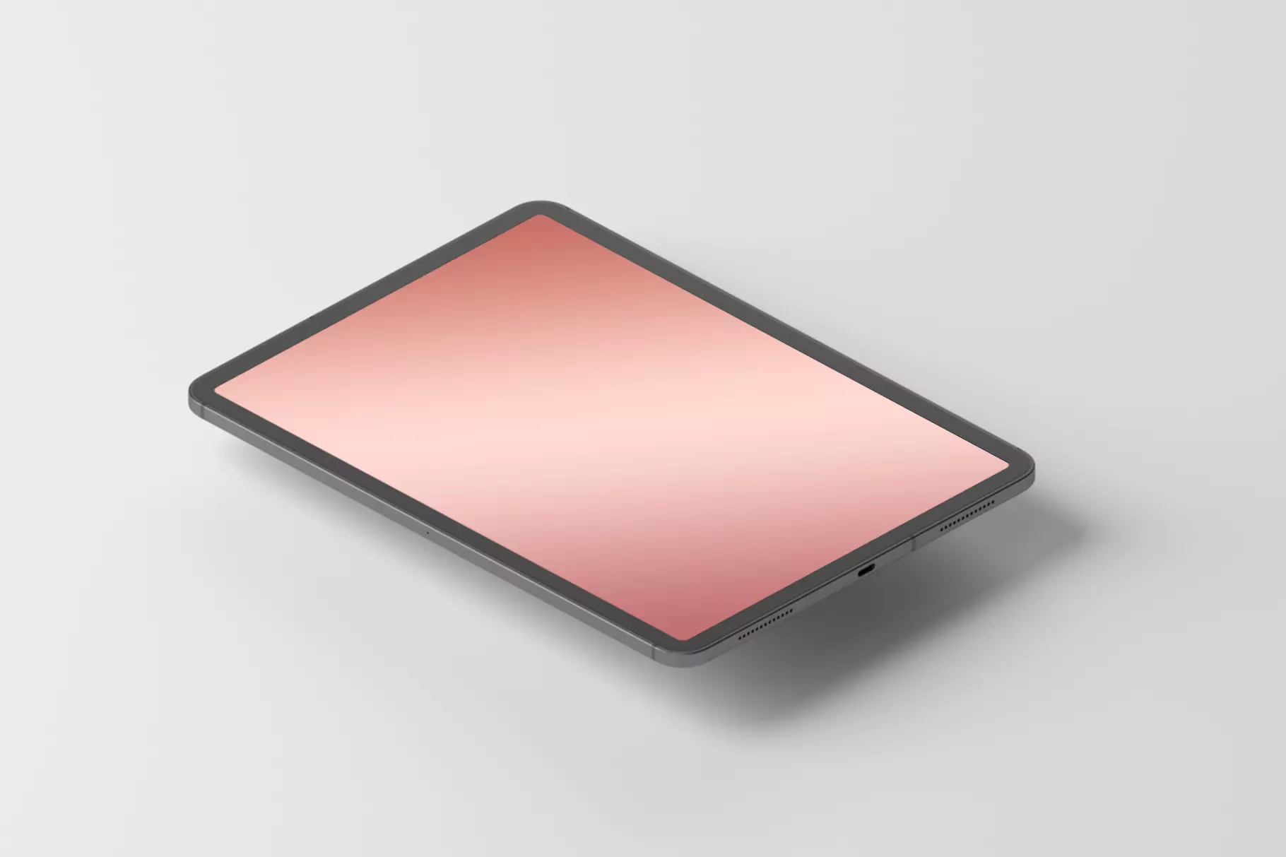 Table or iPad mockup showing Rose Gold Gradient Photoshop