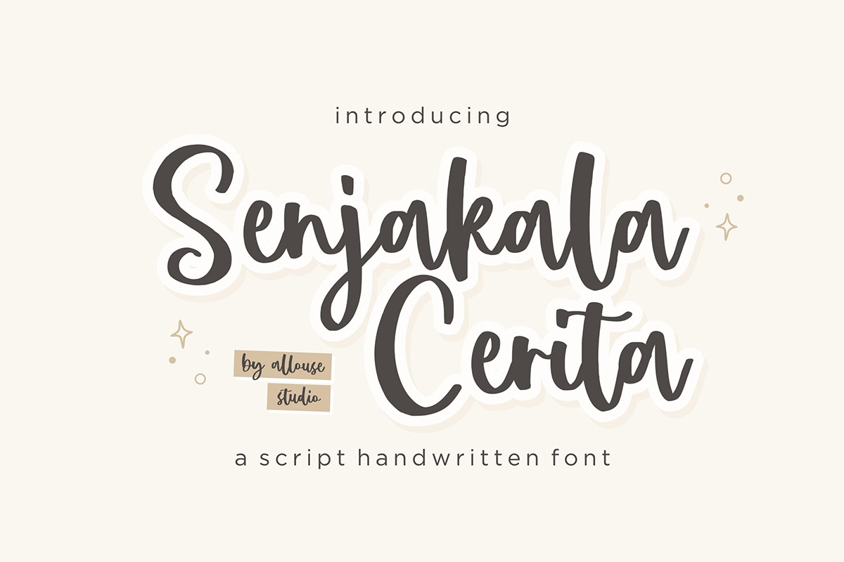 Senjakala Cerita Handwritten Font