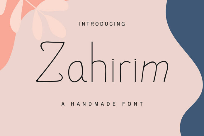 Zahirim Handmade Font
