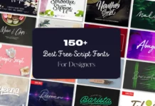 140+ Free Beautiful Script Fonts For Designers in 2023