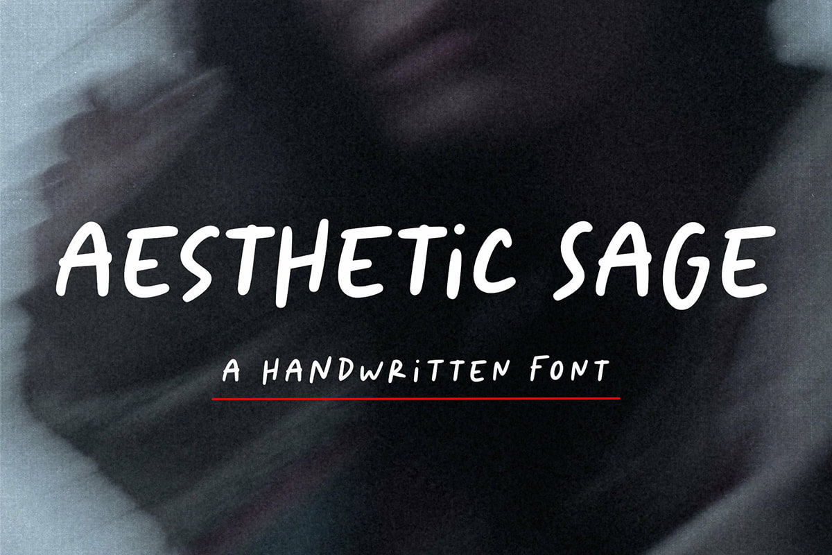 Aesthetic Sage Handwriting Font