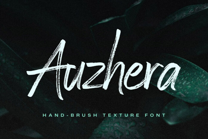 Auzhera Brush Font