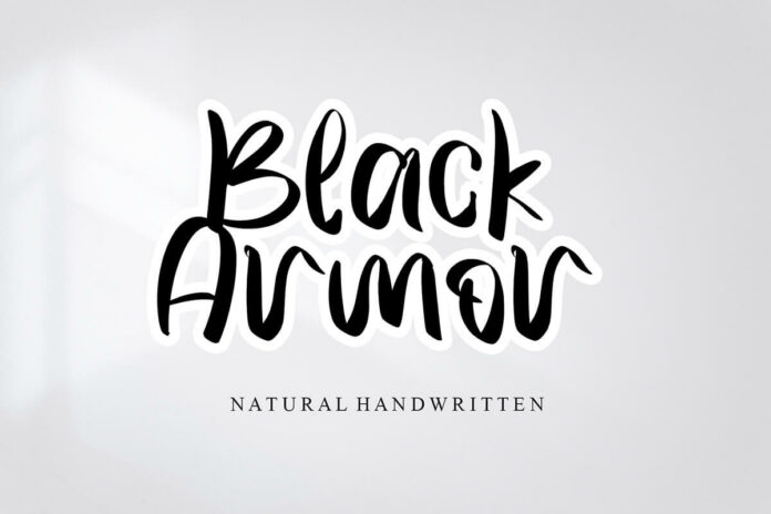 Black Armor Handwritten Font