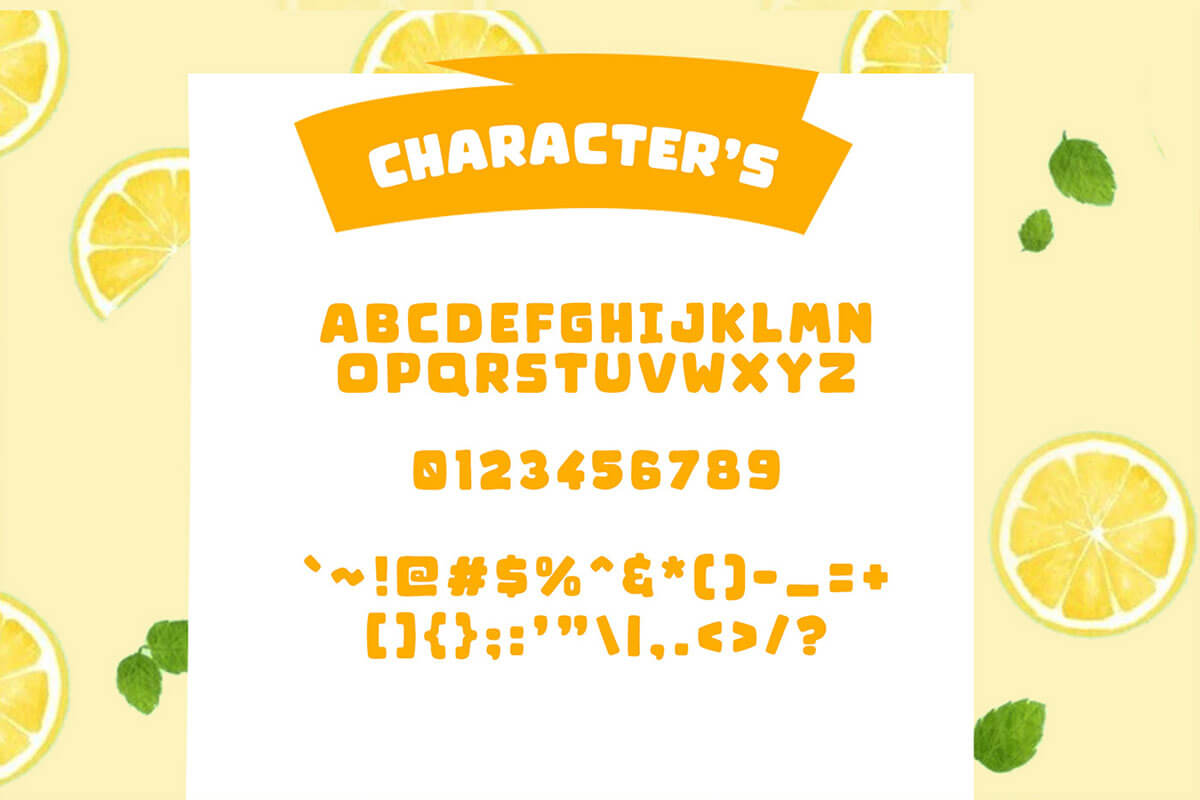 Comic Lemon Display Font P3