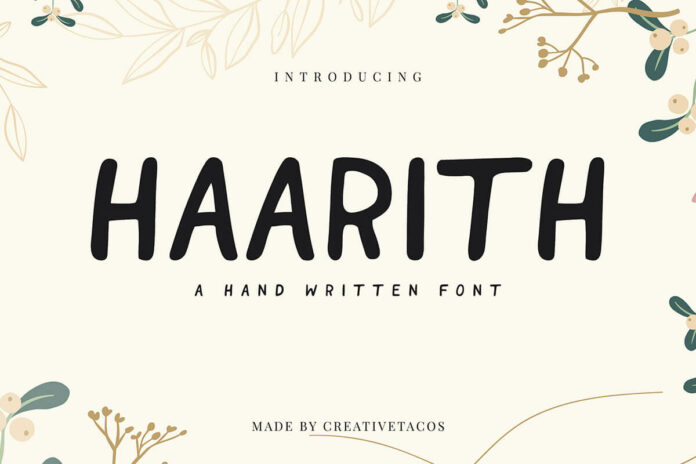 Haarith Handmade Font
