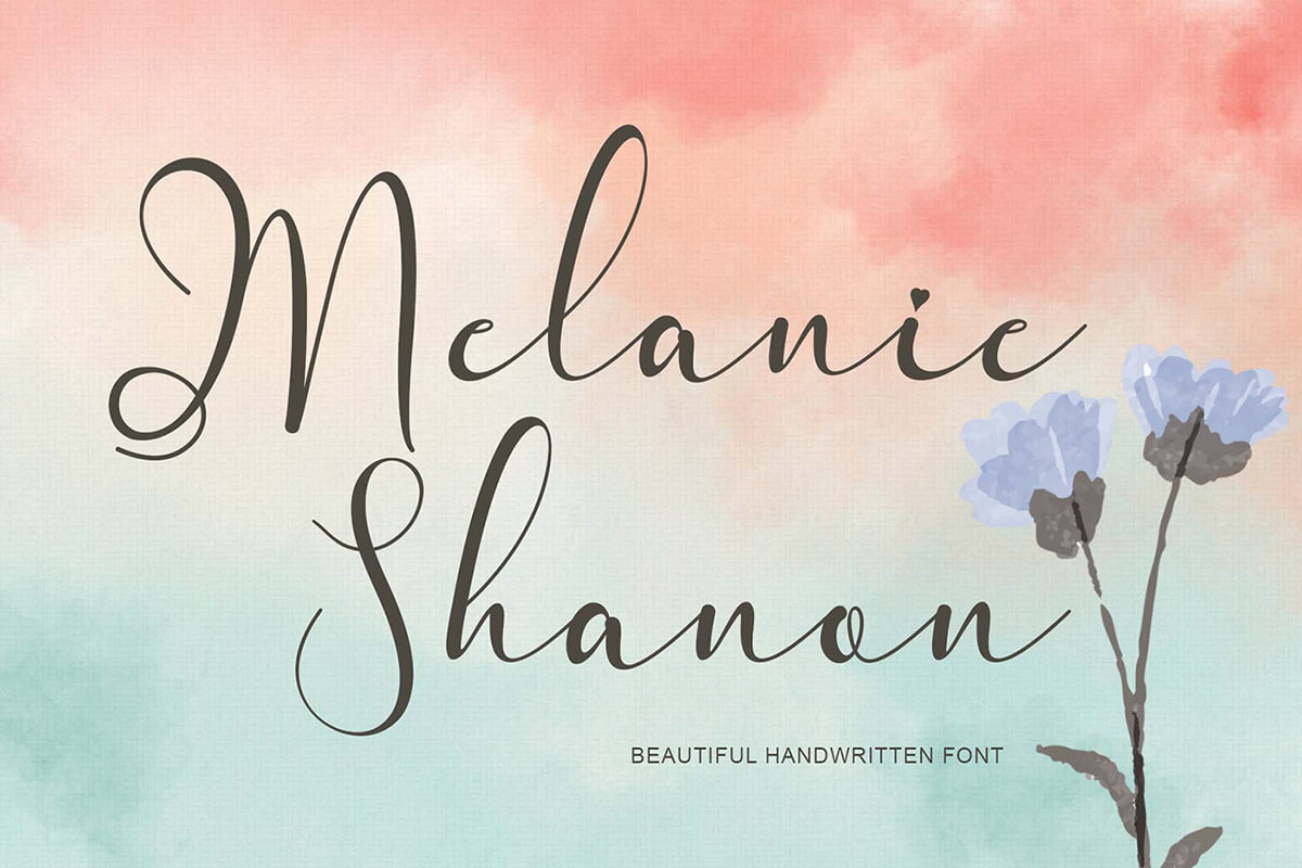 Melanie Shanon Handwritten Font