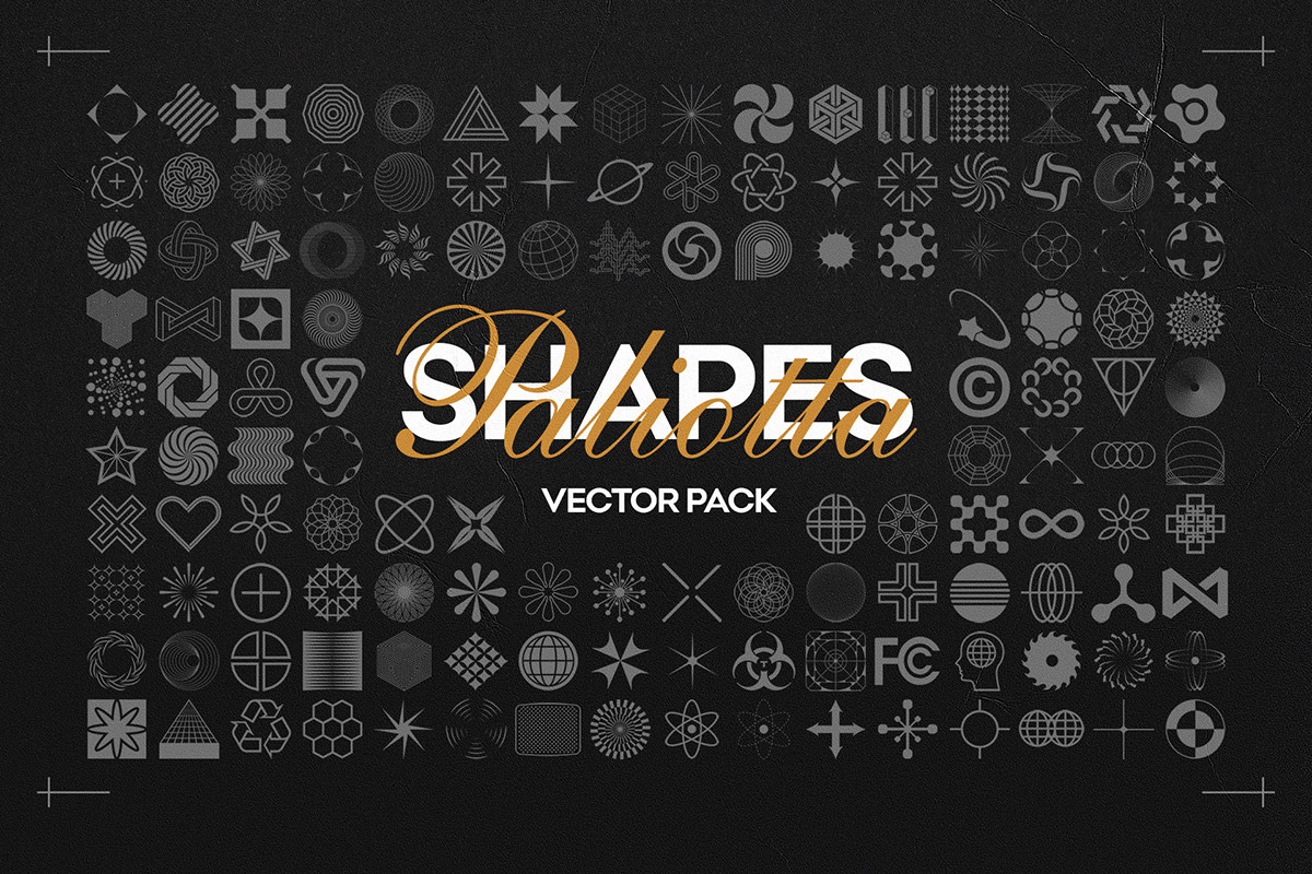 160 Free Shapes Vector Pack