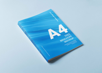 A4 Brochure Cover Mockup