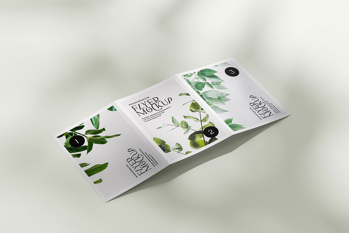 5 Free A5 Trifold Flyer Mockup