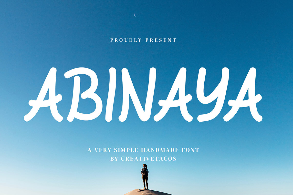 Abinaya Handmade Font