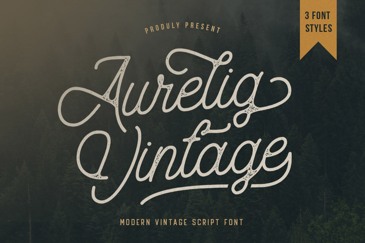 Aurelig Vintage Font - Free Download