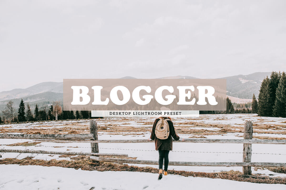 Blogger Lightroom Presets Cover