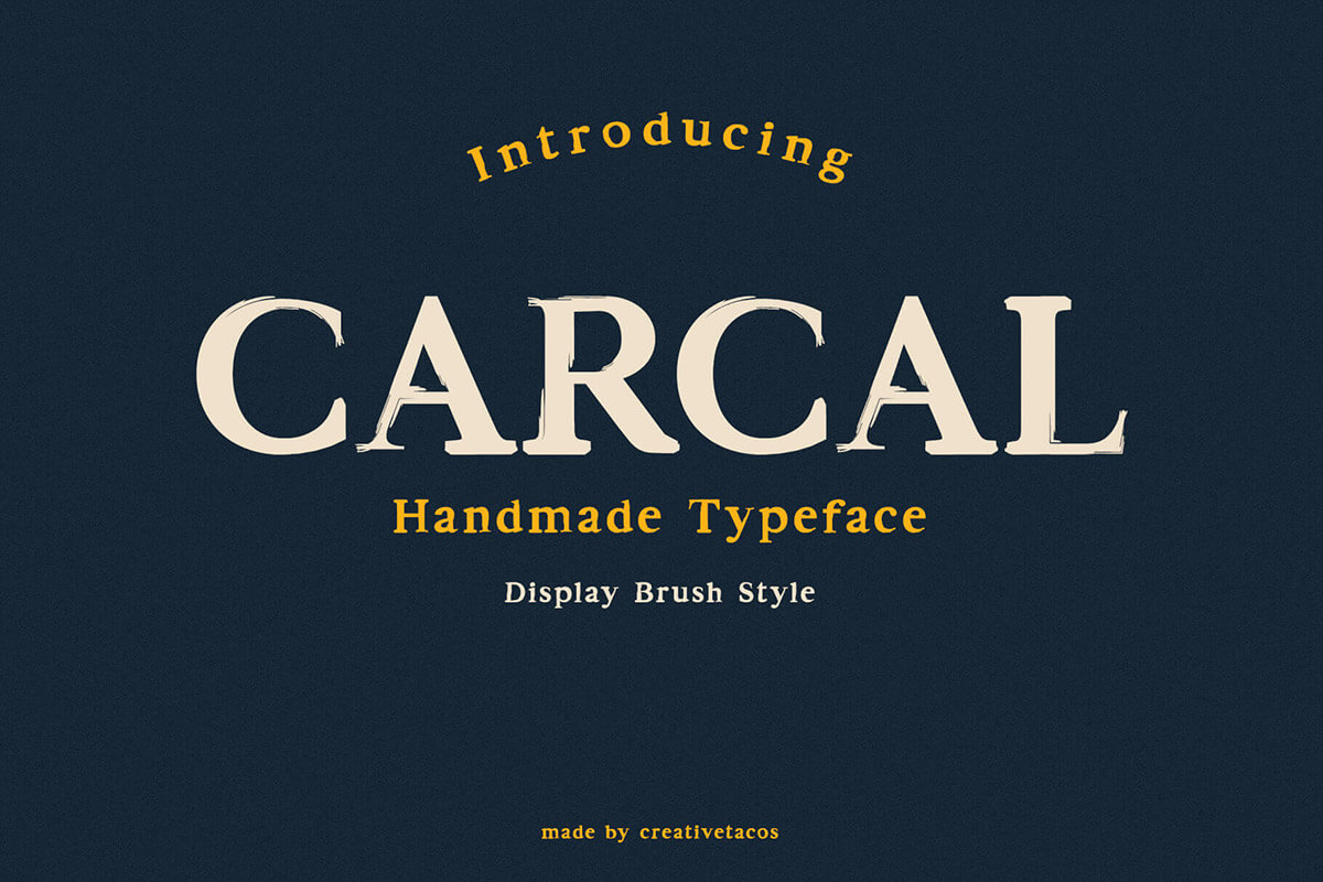 Carcal Brush Font