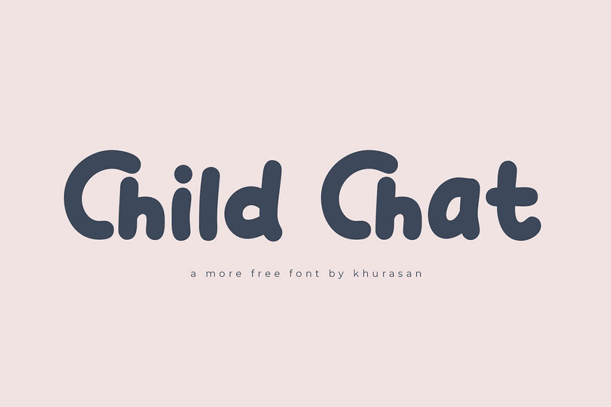 Child Chat Display Font