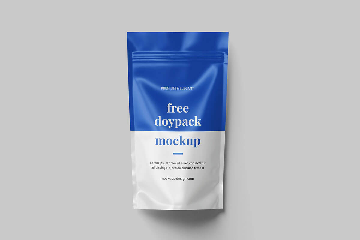 3 Free Doypack Mockup