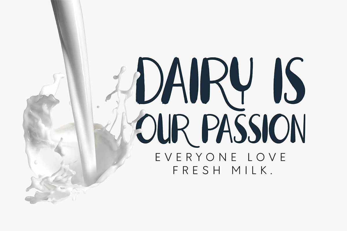 Fresh Milk Brush Font - Free Download