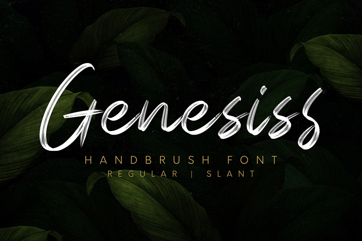 Genesiss Handbrush Font