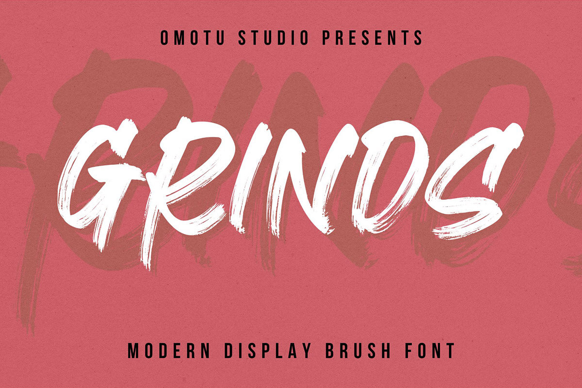 Grinds Brush Font