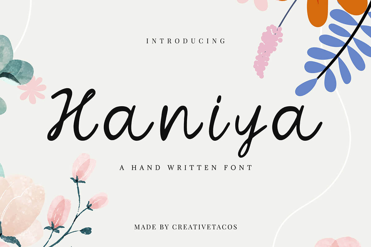 Haniya Handmade Font