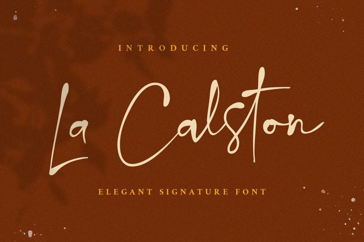 La Calston Signature Font
