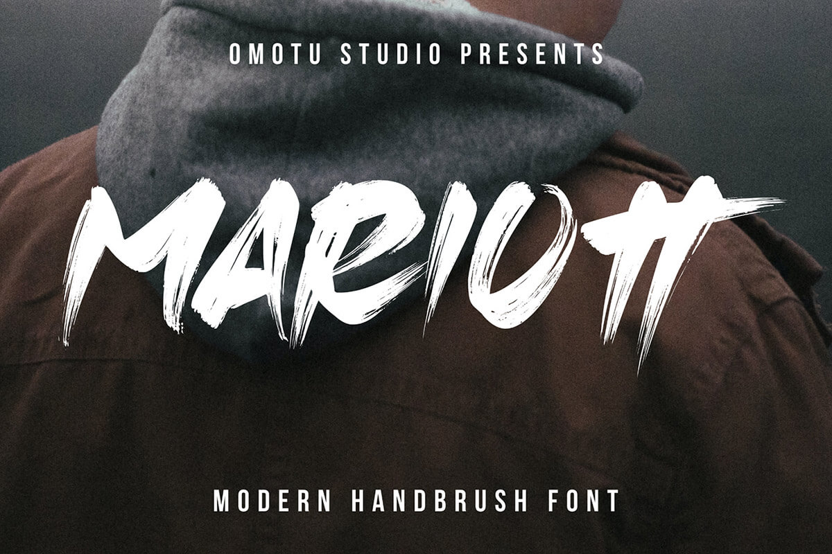 Mariott Handbrush Font
