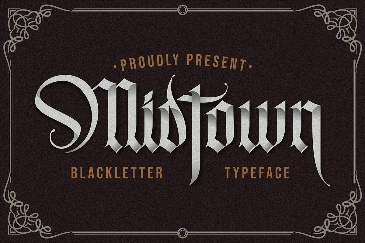 Midtown Blackletter Typeface