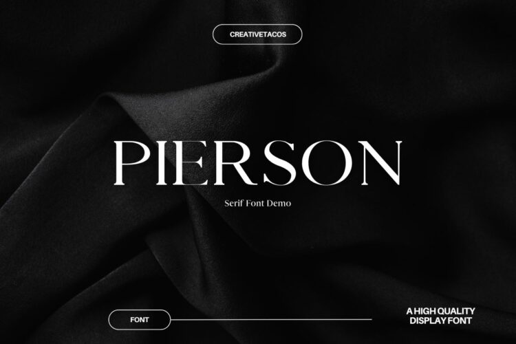 Free Pierson Serif Font