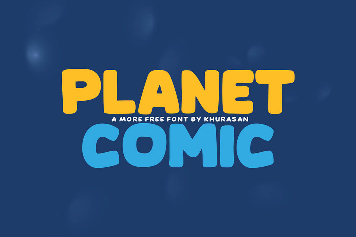 Planet Comic Display Font