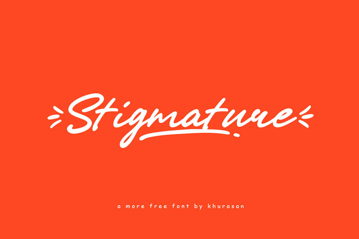 Stigmature Signature Font - Free Download