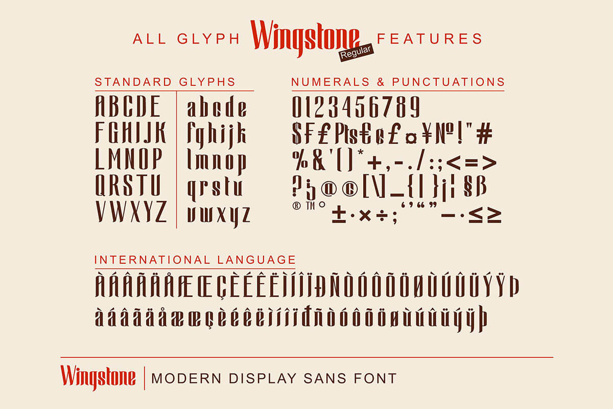 Wingstone Display Font - Free Download