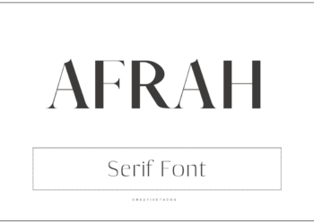 This is a featured image of Afrah Serif Font