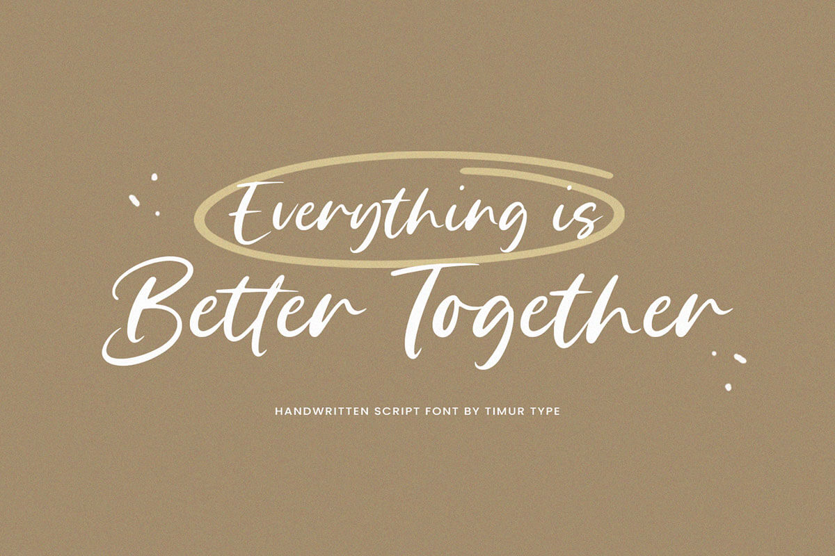 Brother Time Script Font