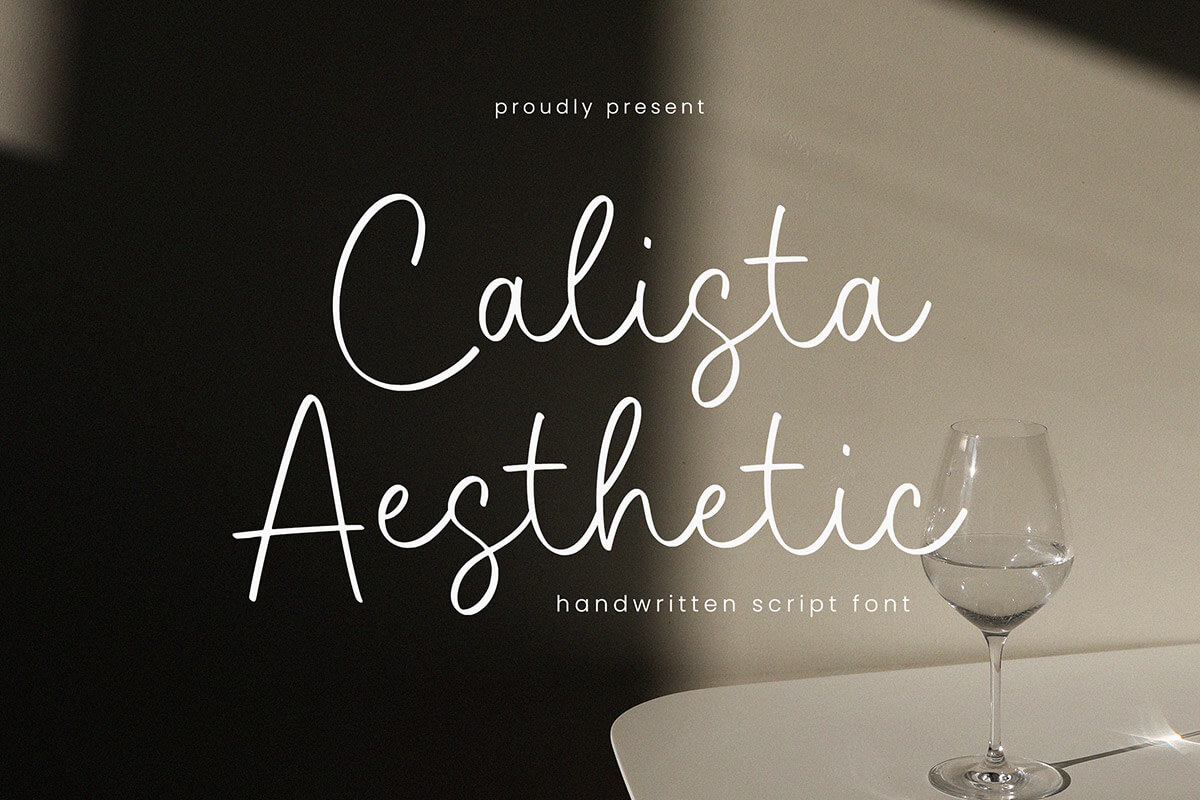 Calistha Aesthic Handwritten Font