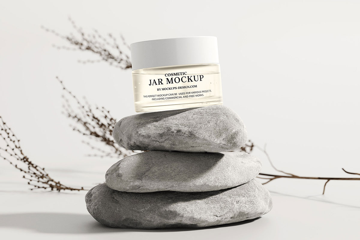 Cosmetic Jar Mockup Pack