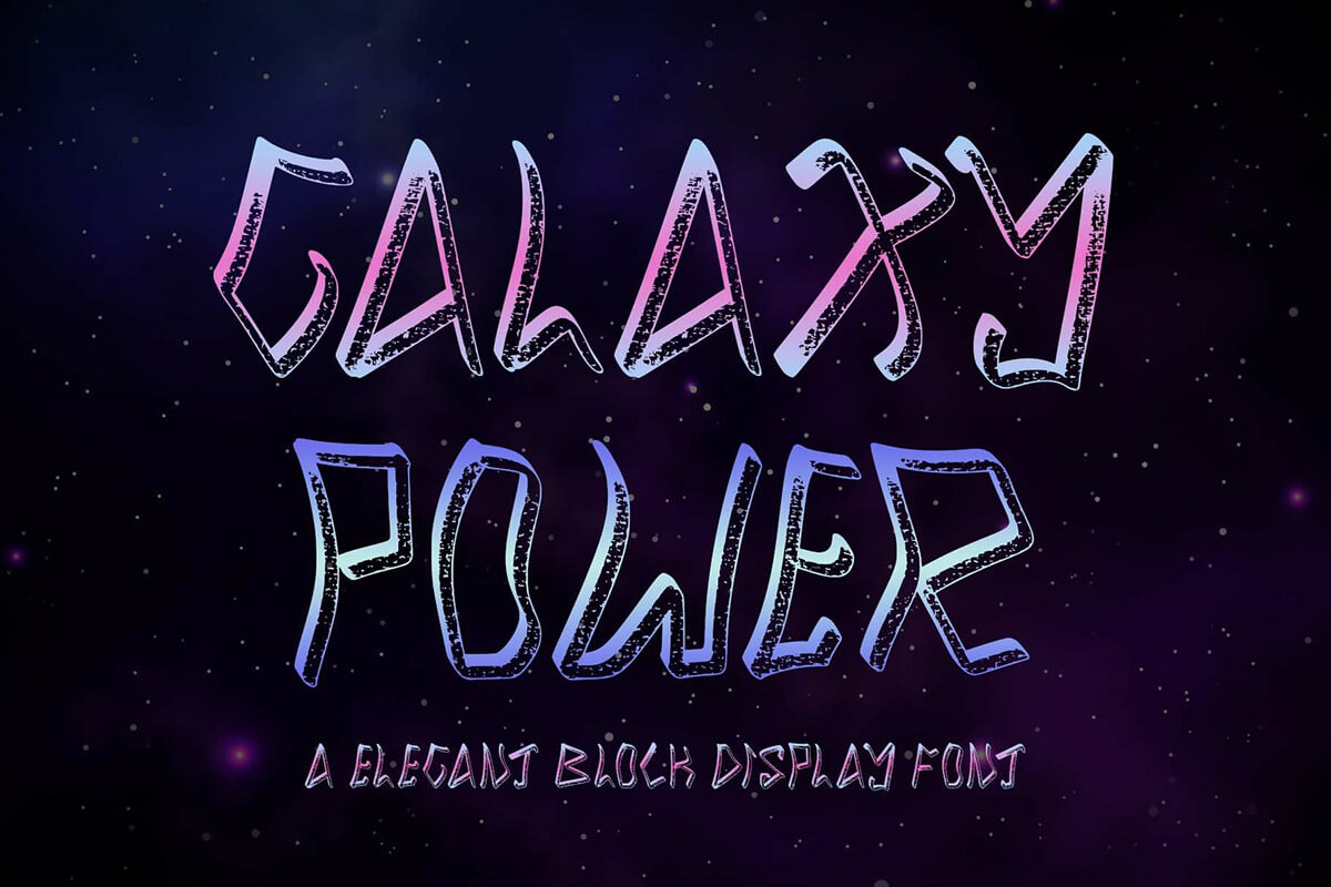 Galaxy Power Display Font