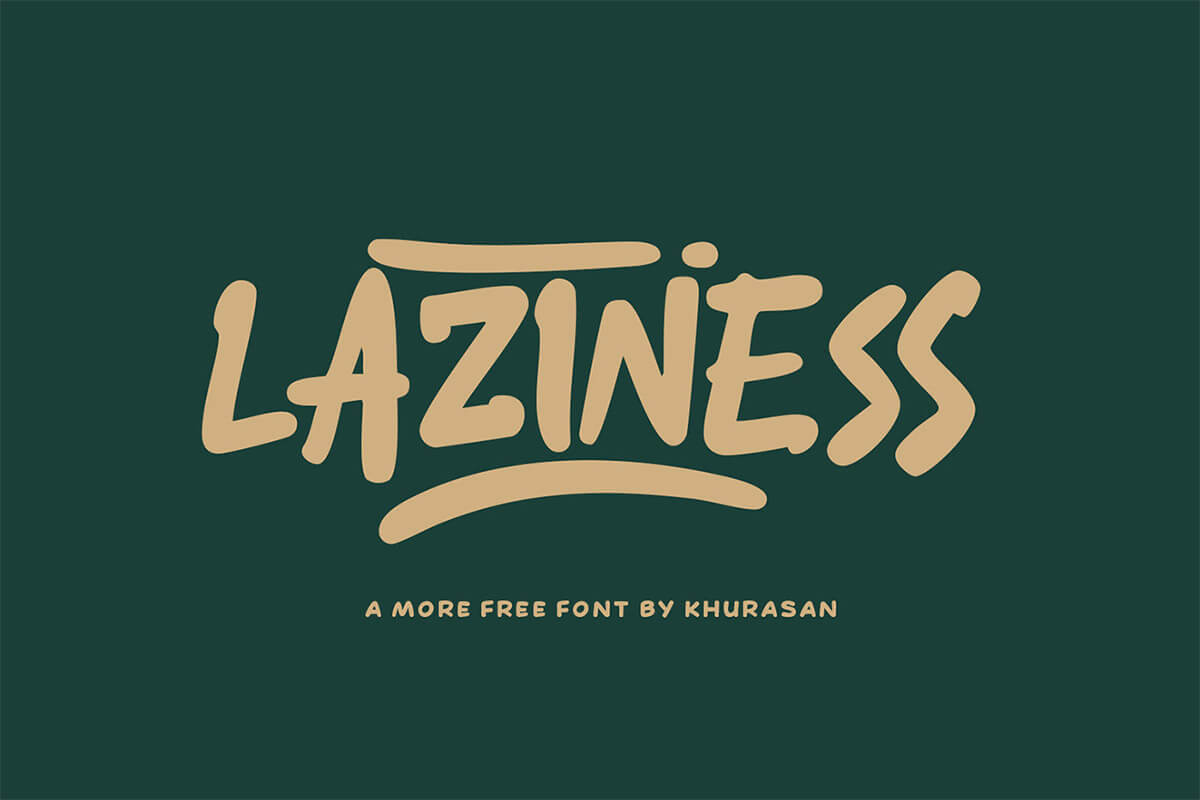 Laziness Fancy Font