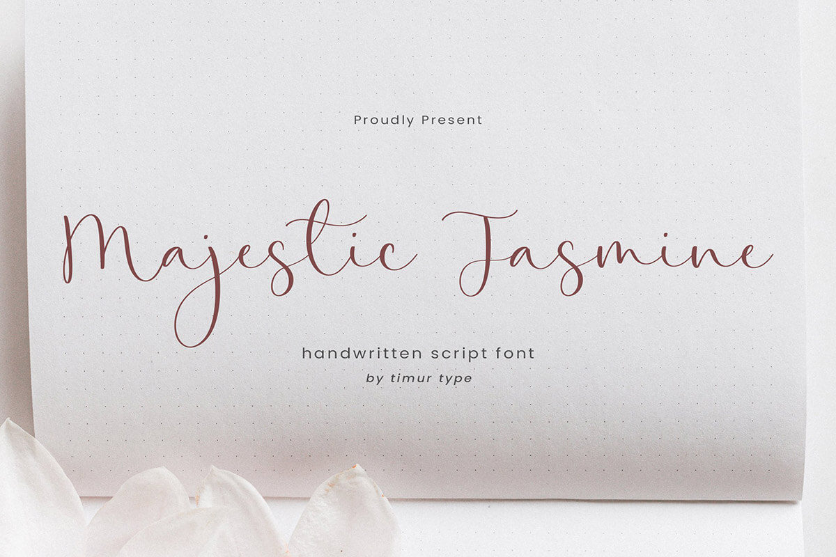 Majestic Jasmine Handwritten Font