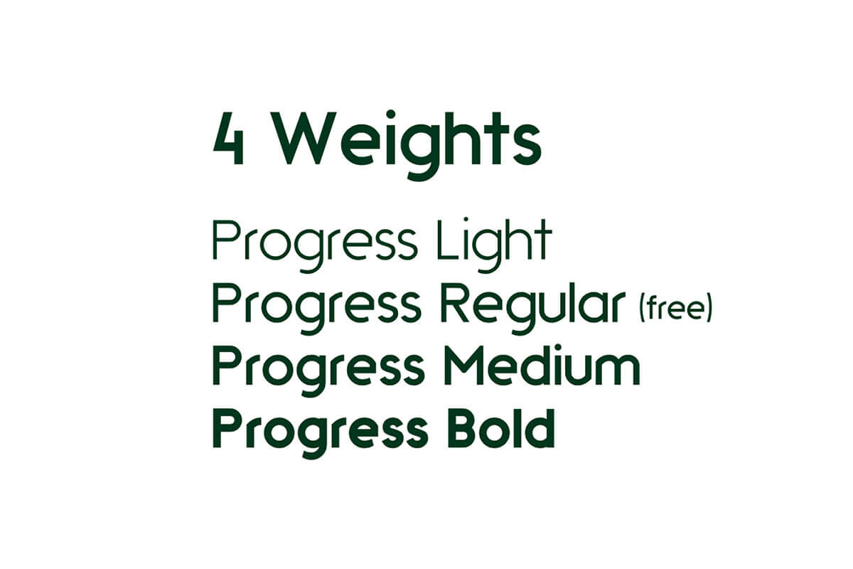 Progress Sans Serif Font