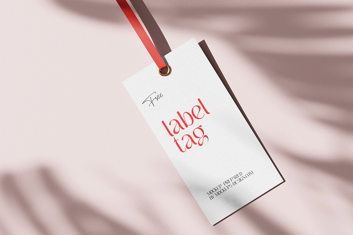 Rectangle Label Tag Mockup