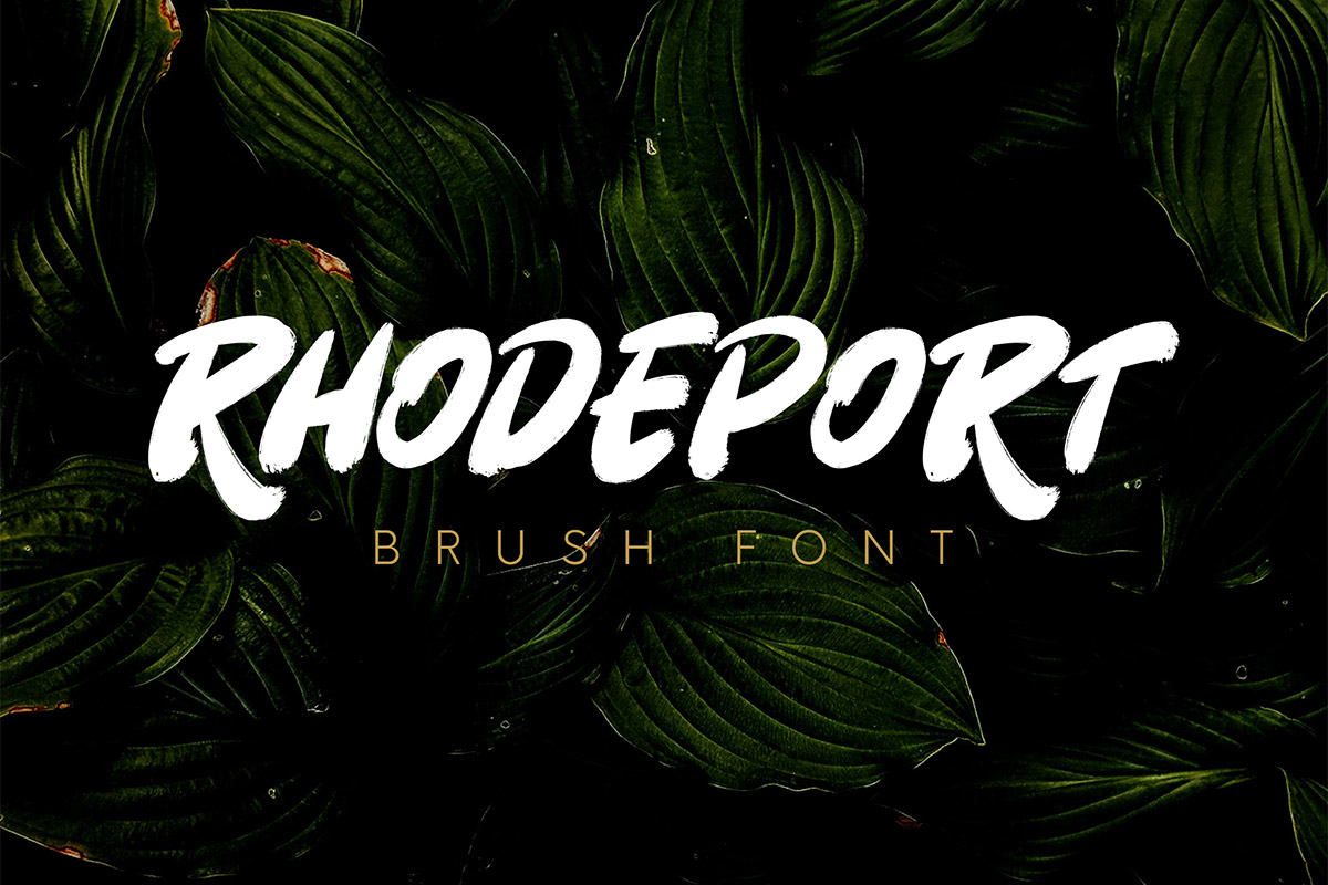 Rhodeport Brush Font