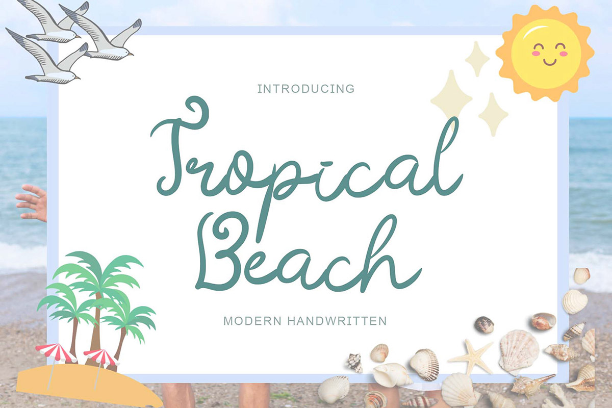 Tropical Beach Script Font