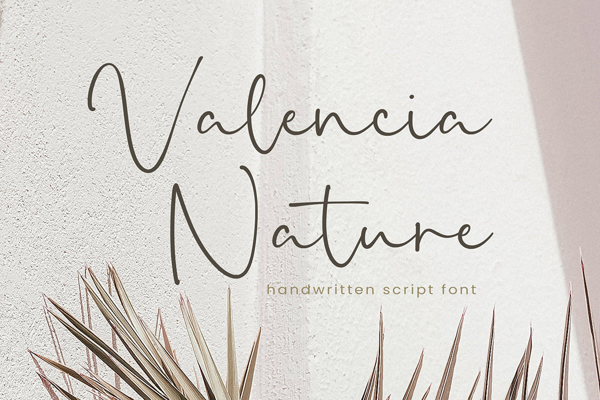 Valencia Nature Handwritten Font