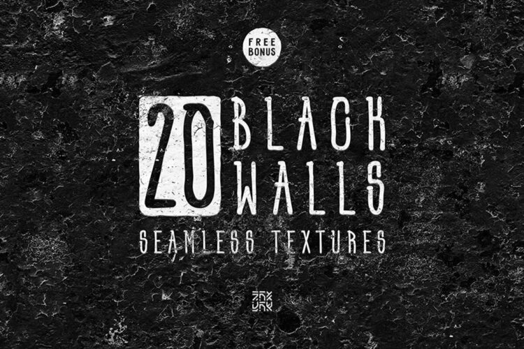20 Free Black Wall Seamless Textures