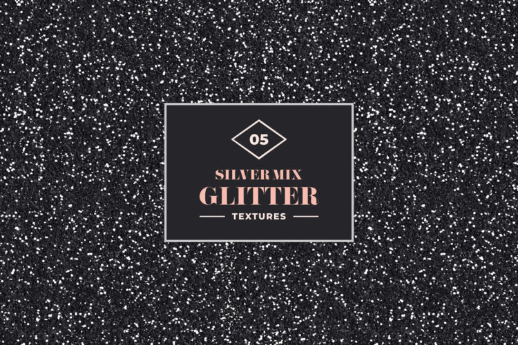 5 Free Silver Mix Glitter Textures